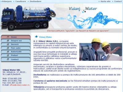 Web design, Creare site, SEO -  Vidanj Water