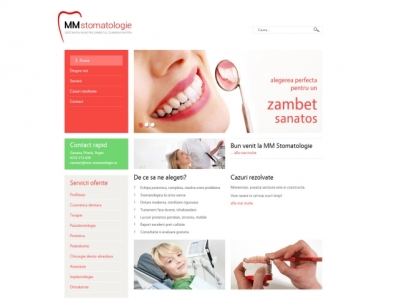 Web design, Creare site, Servicii SEO -  Cabinet Stomatologie Mirela Mihalache