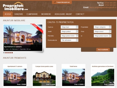 Web design, Creare site, SEO -  First Project Imobiliar